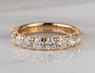 1 1/2ct. t.w. Round cut Newborn Lab Created Diamond Anniversary Ring in 14K Yellow Gold