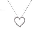 1/4ct. t.w. Diamond Heart Pendant in 14K White Gold