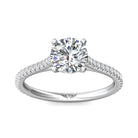 1/5ct. t.w. Round Cut Diamond Engagement Ring in 14K White Gold