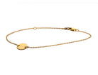 6.5–7.5" Engravable Disc Bracelet in 14K Yellow Gold