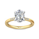 1/8ct. t.w. Diamond Engagement Ring in 14K White and Yellow Gold