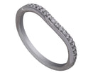 1/4ct. t.w. Chevron Diamond Anniversary Ring in 14K White Gold
