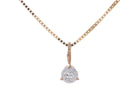 1/4ct. Round Cut Kessler 81 Diamond Solitaire Pendant in 14K Yellow Gold