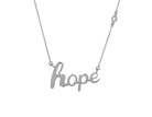 .03ct. Diamond Hope Necklace in Sterling Silver