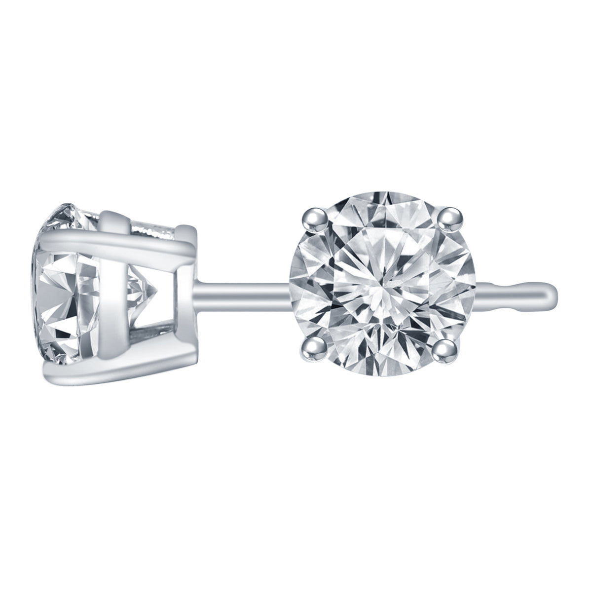 1ct. t.w. Diamond Stud Earrings in 14K White Gold