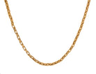 Stainless Steel/Gold-IP Polished Flat Oval Link Chain