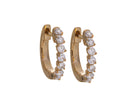 1/3ct. t.w. Diamond Hoop Earrings in 14K Yellow Gold