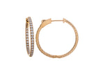 9/10ct. t.w. Newborn Lab Created Diamond Hoop Earrings in 14K Yellow Gold