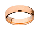 6mm Men's Wedding Ring in 14K Rose Gold
