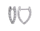 1/3ct. t.w. Newborn Lab Created Diamond Hoop Earrings in 14K White Gold