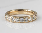 1ct. t.w. Diamond Beadset Channel Anniversary Ring in 14K Yellow Gold