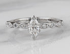 5/8ct. t.w. Marquise Cut Diamond Engagement Ring in 14K White Gold