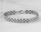 1/7ct. t.w. Diamond Panther Link Bracelet in Sterling Silver