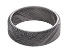 8mm Damascus Steel Wedding Ring