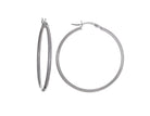 Polished Hoop Earrings in Sterling Silver