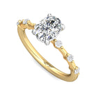 1/5ct. t.w. Diamond Engagement Ring in 14K White and Yellow Gold