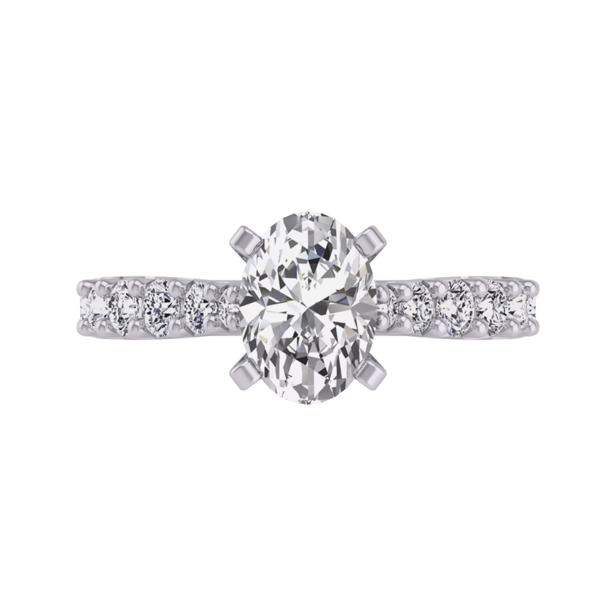 5/8ct. t.w. Diamond Engagement Ring in 14K White Gold