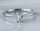 .51ct. Kessler Emerald Cut Solitaire Engagement Ring in 14K White Gold