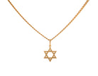 Stainless Steel/Gold-IP Star Of David Pendant