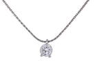 1/2ct. Kessler 81 Round Cut Diamond Raindrop Pendant in 14K White Gold