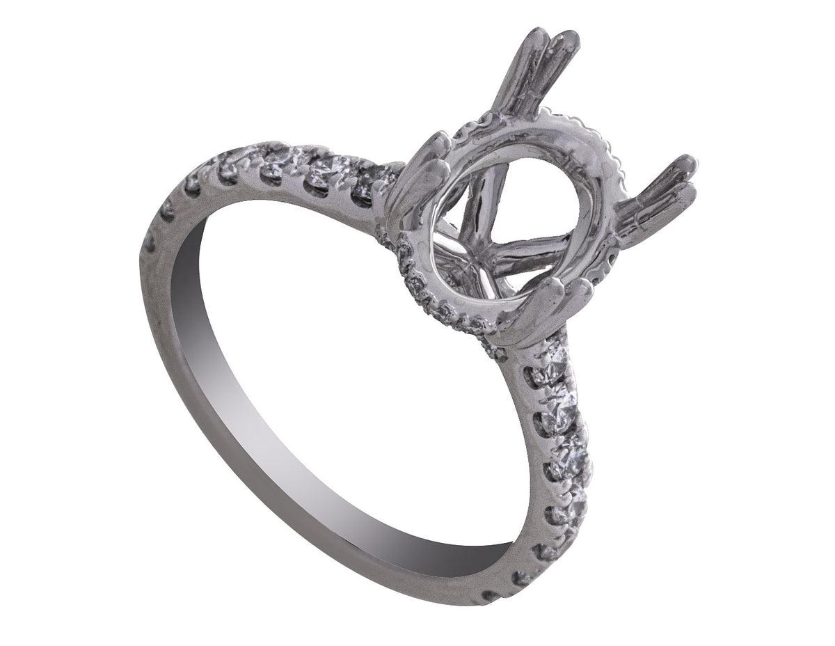 3/4ct. t.w. Newborn Lab Created Diamond Engagement Ring in Platinum