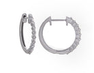 1/7ct. t.w. Diamond Petite Hoop Earrings in Sterling Silver