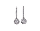 5/8ct. t.w. Diamond Drop Huggie Hoop Earrings in 14K White Gold
