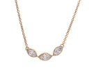 1/2ct. t.w. Marquise Cut Newborn Lab Created Diamond Fashion Pendant in 14K Yellow Gold