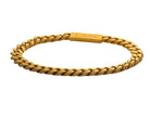 8" Gold-Ion Plated Stainless Steel Curb Bracelet