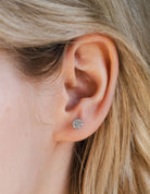 1/8ct. t.w. Diamond Disc Earrings in 10K White Gold