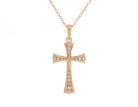 1/14ct. t.w. Diamond Cross Pendant in 10K Yellow Gold