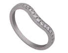 1/5ct. t.w. Chevron Diamond Anniversary Ring in 14K White Gold
