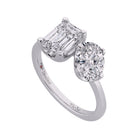 3 5/8ct. t.w. 2-Stone Diamond Engagement Ring in 14K White Gold