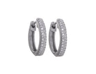 1/5ct. t.w. Diamond Hoop Earrings in Sterling Silver
