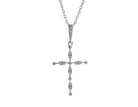 .06ct. t.w. Diamond Cross Pendant in 10K White Gold