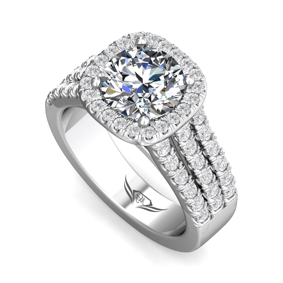 1ct. t.w. Diamond Engagement Ring in 14K White Gold