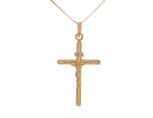 3D Crucifix Cross Pendant in 14K Yellow Gold