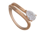 1ct. Pear Cut Newborn Lab Created Diamond Solitaire Engagement Ring in 14K Yellow Gold