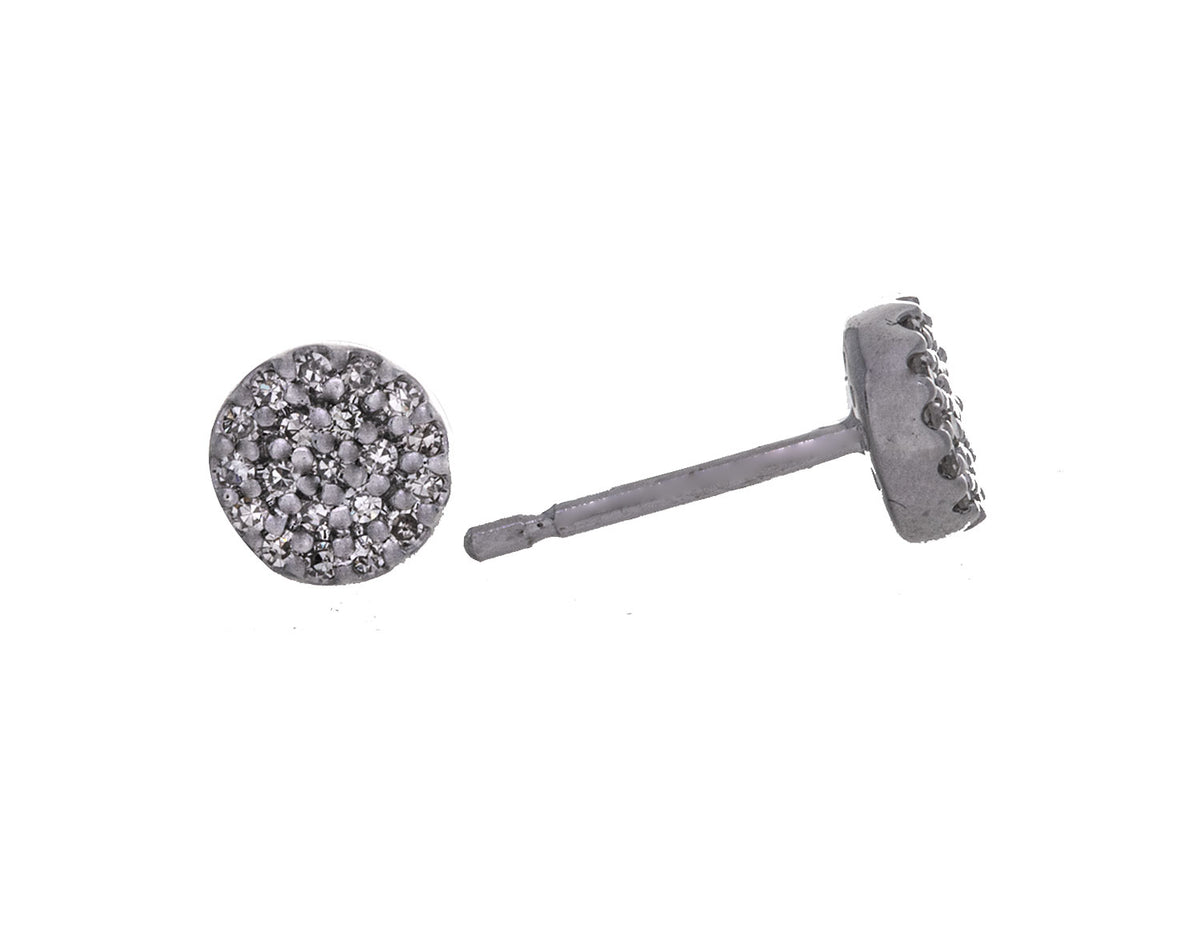1/8ct. t.w. Diamond Disc Earrings in 10K White Gold