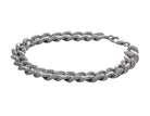 1/7ct. t.w. Diamond Cut Cuban Link Bracelet in Sterling Silver
