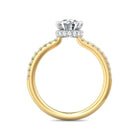 1/4ct. t.w. Round Cut Diamond Engagement Ring in 14K Yellow and White Gold