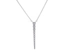 1ct. t.w. Diamond Graduated Drop Pendant in 10K White Gold