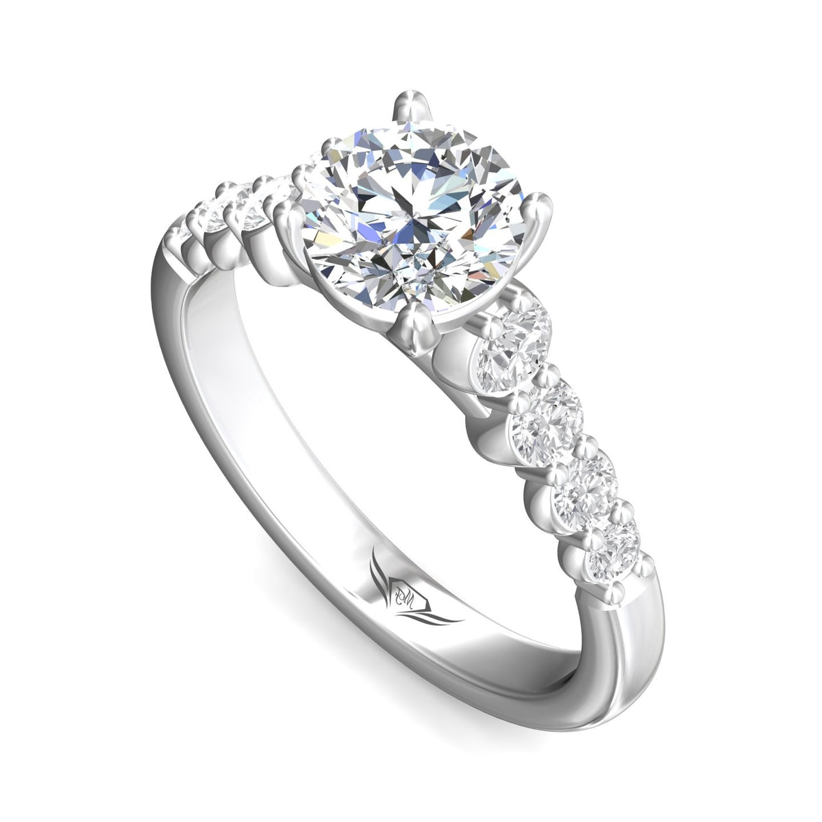 5/8ct. t.w. Diamond Engagement Ring in 14K White Gold