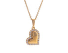 1/8ct. t.w. Newborn Lab Created Diamond Heart Pendant in Vermeil