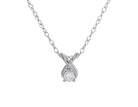 1/8ct. Kessler 81 Round Diamond Hugs and Kisses Pendant in Sterling Silver