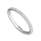 1/4ct. t.w. Round Cut Diamond Wedding Ring in 14K White Gold
