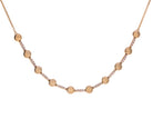 1/5ct. t.w. Diamond Disc Station Necklace in 14K Yellow Gold