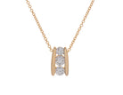 1/2ct. t.w. Diamond Newborn Lab Created 3-Stone Pendant in 14K Yellow Gold