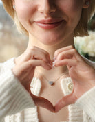 1/6ct. t.w. Heart Shape Newborn Lab Created Diamond Fashion Pendant in Sterling Silver