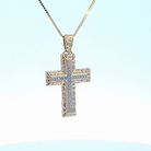 1/10ct. t.w. Diamond Cross Pendant in 10K Yellow Gold